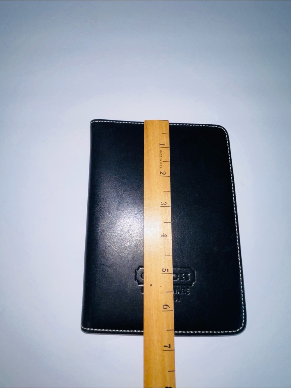 Coach Leatherware EST 1941 Black Leather Passport Holder Cover Photo Insert - Picture 4 of 6